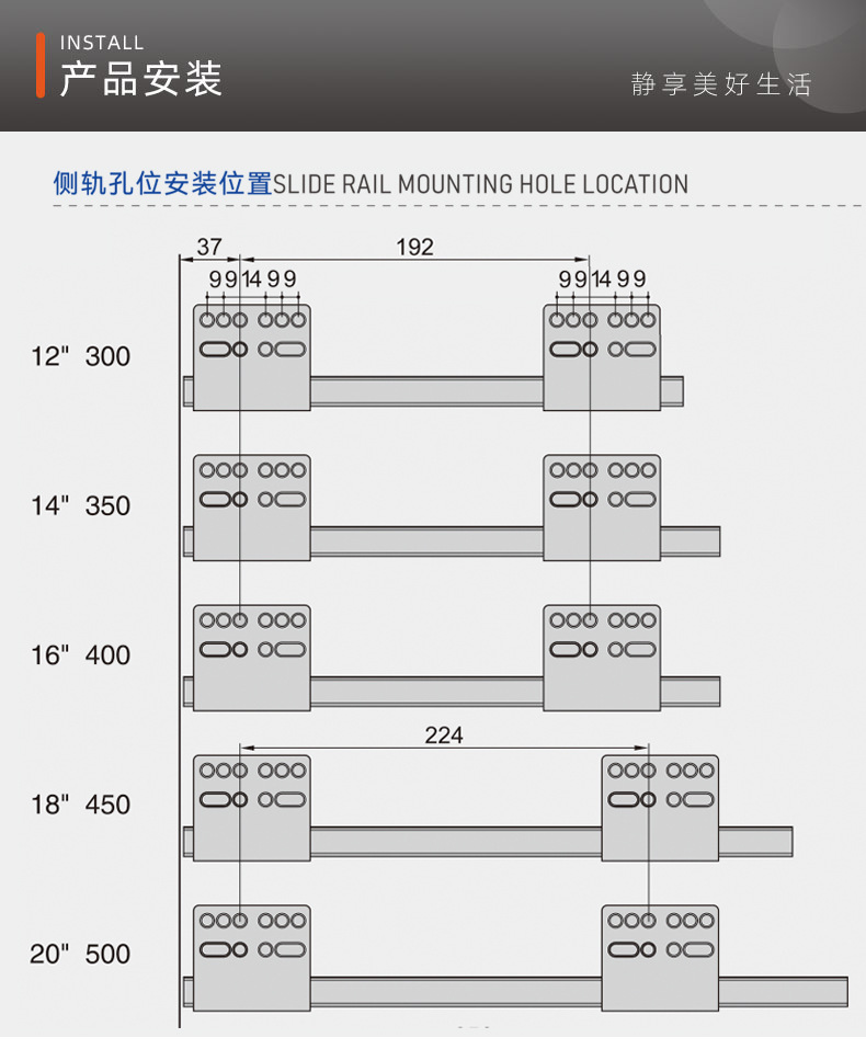 Cabinets, horse riding pull-out basket, horse riding drawer, track drawer, damping buffer support, bottom, three section hidden internal pull-out accessory