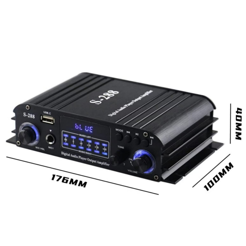 Цифровой Bluetooth усилитель мощности S-288 HiFi