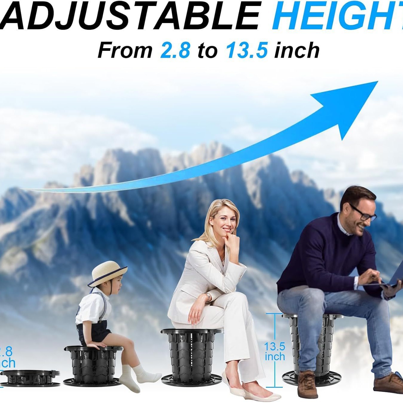 Portable 10th generation folding toilet, car mounted camping emergency toilet, garbage bin, adjustable stool, wholesale