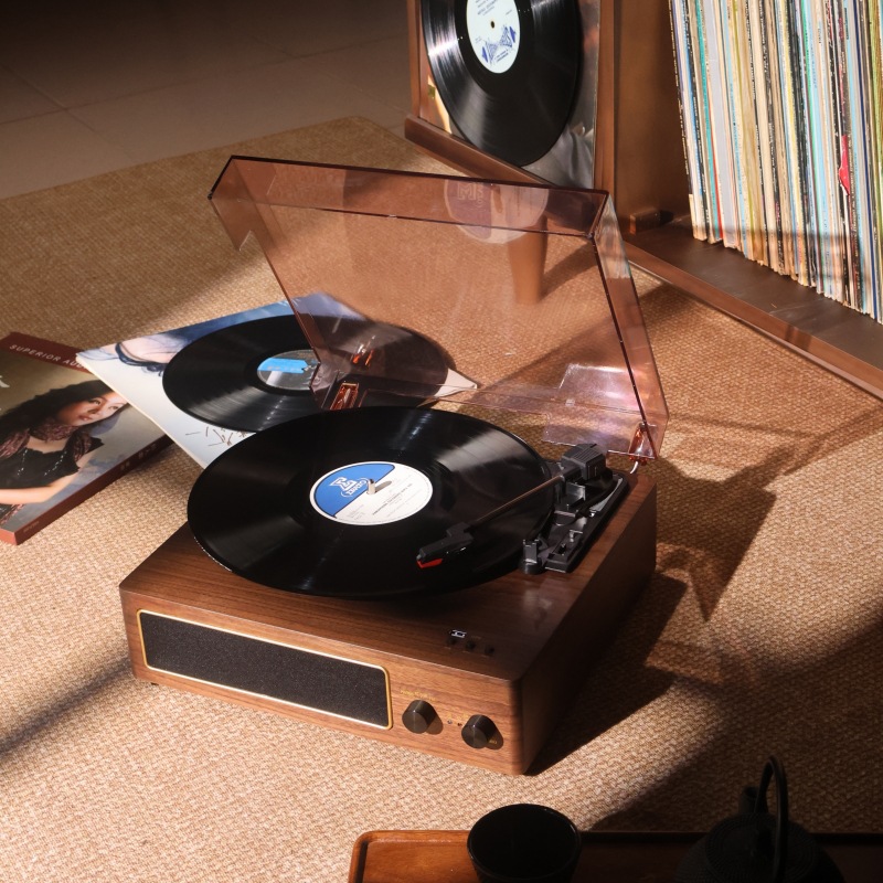 Виниловый проигрыватель Tangdian Bluetooth All-In-One Retro