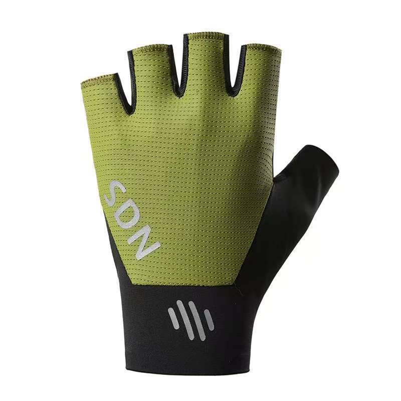 Cycling fitness half finger gloves for men and women, anti slip, shock-absorbing, breathable road bikes, mountain bikes, thin gloves