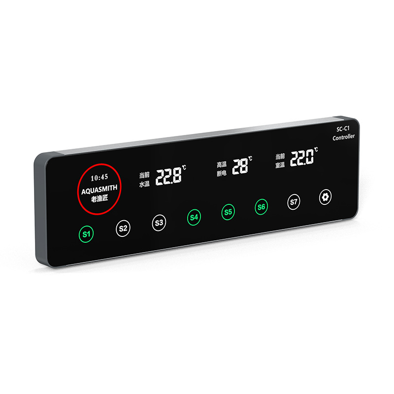 老渔匠 Панель управления дисплеем рыбы Smart Set Wi-Fi Bluetooth Timing Bound Bound Blug in