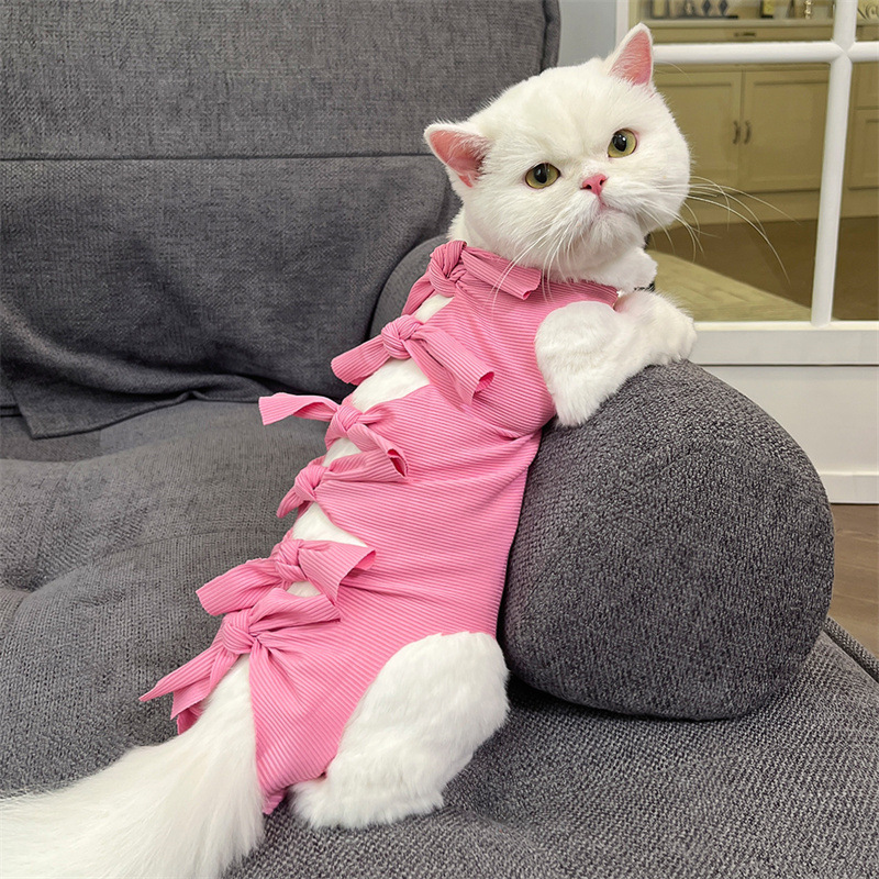 Одежда стерилизации Pet Cat после операции с лекарствами от отушка дышащие физиологические брюки против ликования и преследования одежда Оптовая кошка.