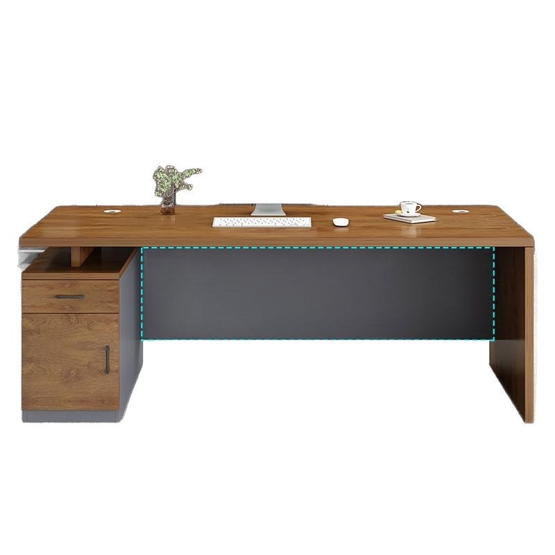 Office Desk Simple Modern Office Furniture Boss Desk and Chair Combination Manager President Single Desk Large Class Desk