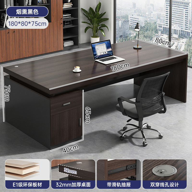 Office desk, desktop, home, simple computer, desk and chair combination, office, single person, simple writing desk, large desk, desk