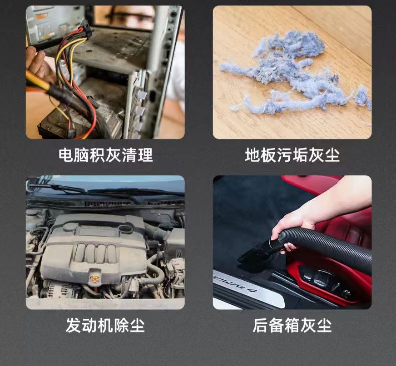 Rechargeable hair dryer, industrial lithium battery blower, high-power and powerful car mounted soot blower, household vacuum cleaner, snow blower