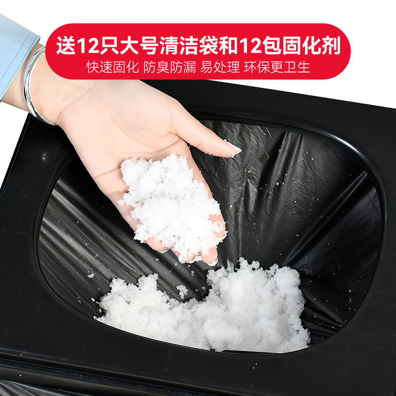Spot wholesale folding toilet, foldable portable toilet, outdoor camping car toilet, emergency toilet