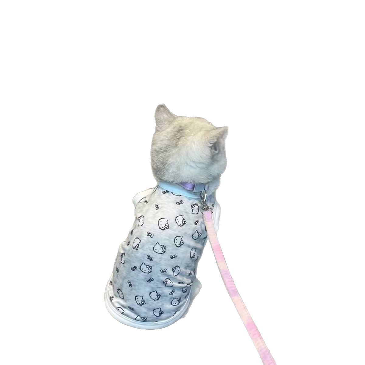 Одежда для домашних животных KT Katie Cats Dog Summer Schnauzer Puppy Teddy маленькая собака биспанда одежда