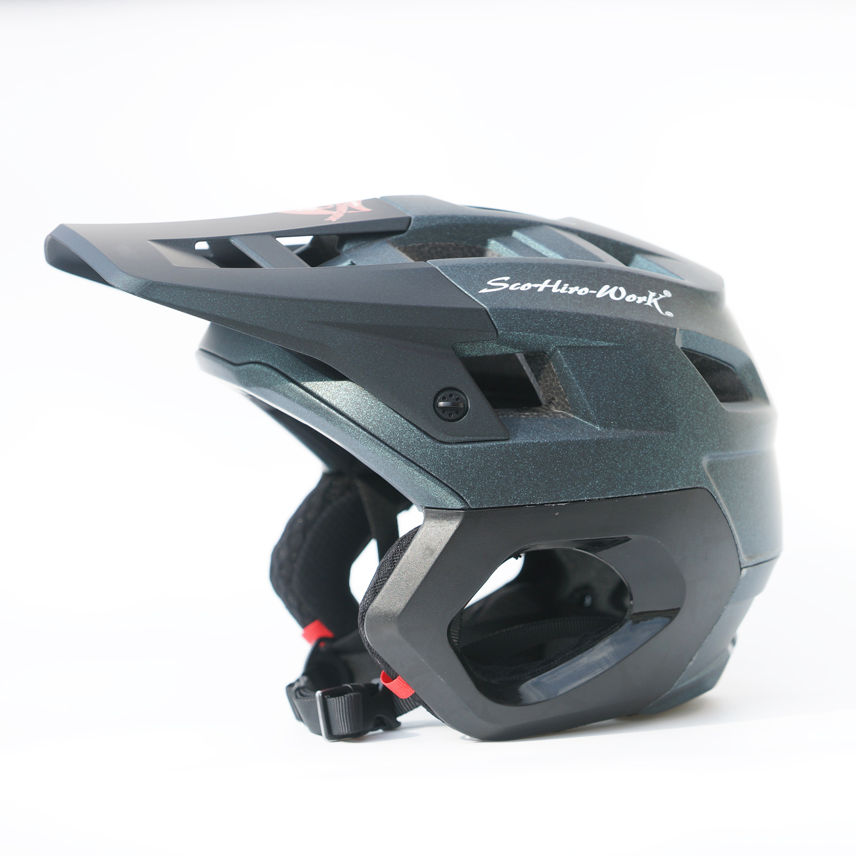 SCOHIROWORK mountain bike DH speed descent BMX ultra light AM off-road crossing off-road helmet full helmet riding helmet