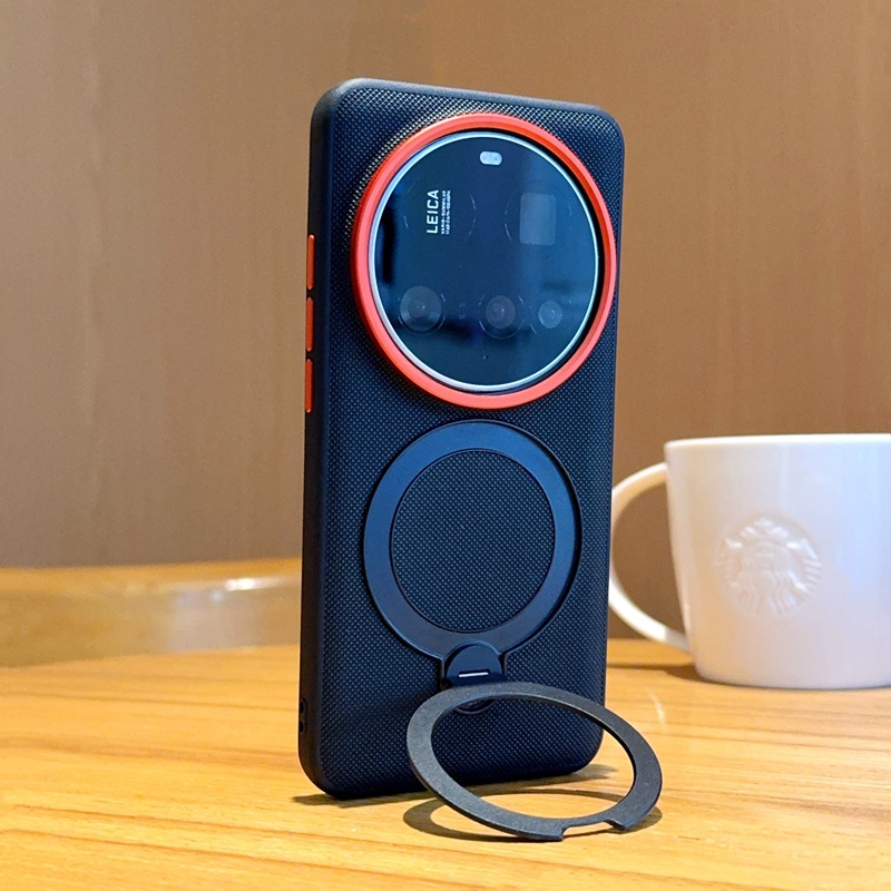 Suitable for Xiaomi 17 ultra phone case with stand 360 ° rotation Xiaomi 15 ultra magnetic case 14 ultra