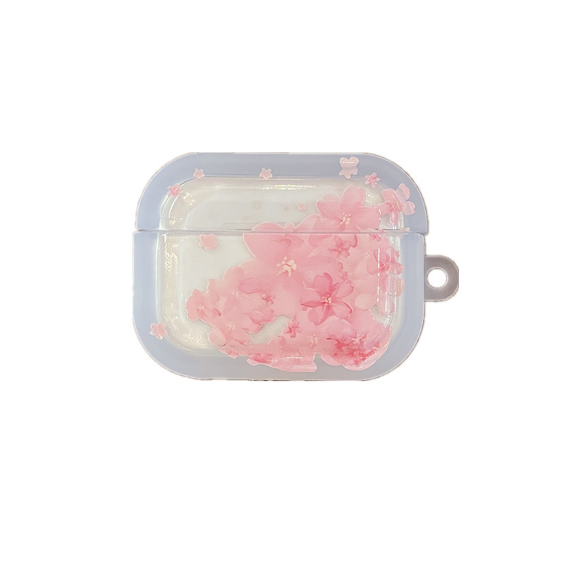Small Fresh Cherry Blossoms Suitable AirpodsPro Earphone Cover New 4th/3rd Generation Apple Earphone Protective Case Anti Drop