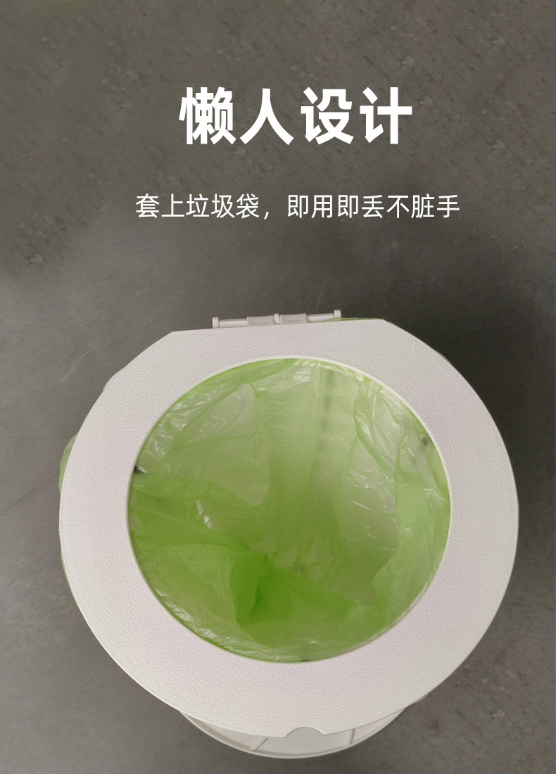 Portable 10th generation folding toilet, car mounted camping emergency toilet, garbage bin, adjustable stool, wholesale