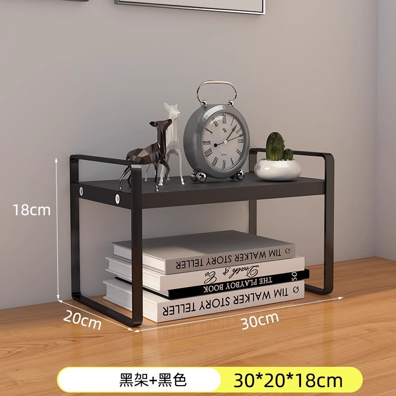 Desktop storage rack, multi-layer desk storage rack, office desk, layered rack, wrought iron student dormitory desk, small bookshelf on the table