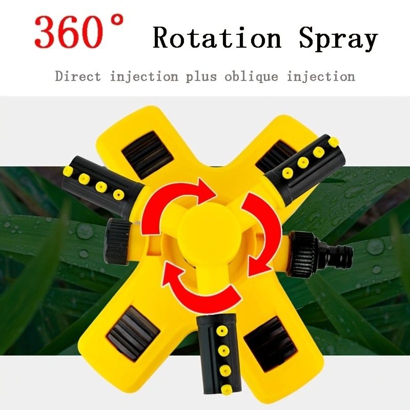 360 degree automatic rotating sprinkler, nursery irrigation rotating three-way sprinkler series sprinkler, watering plants