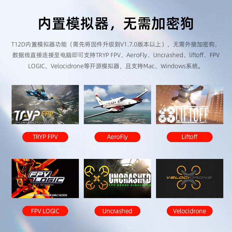 新品乐迪T12D十二通道无人机航模工程车船高频头遥控器
