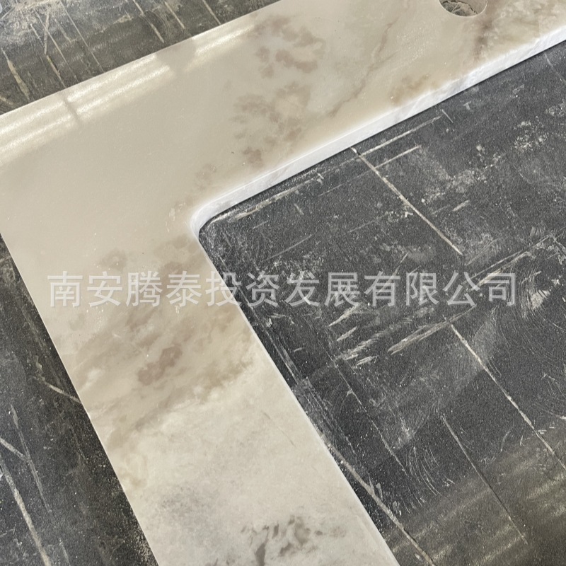 Customized natural Fanti white luxury stone washbasin countertop, marble countertop panel, stone, whole house customization