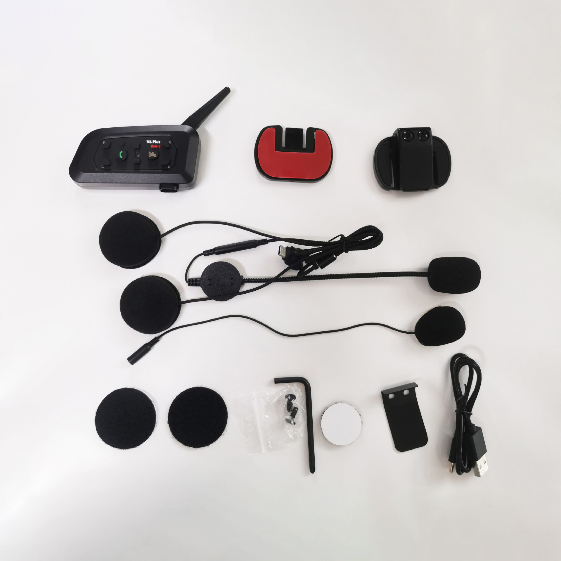 Мотоцикл шлем Bluetooth Intercom v6 Pro Full Duplex Все пять мотоциклов Bluetooth Intercom v6 Pro