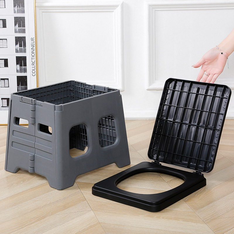Outdoor car toilet, portable anti odor seat toilet, folding toilet, toilet curing agent, emergency camping, self driving tour