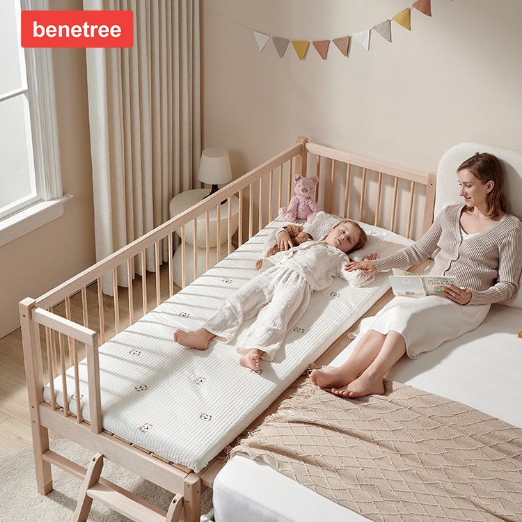 Приставная детская кроватка-ограждение Benetree из натурального дерева