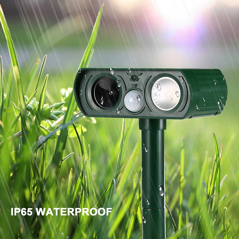 Multi functional outdoor solar ultrasonic animal repellent, mouse repellent, bird repellent, cat and dog repellent