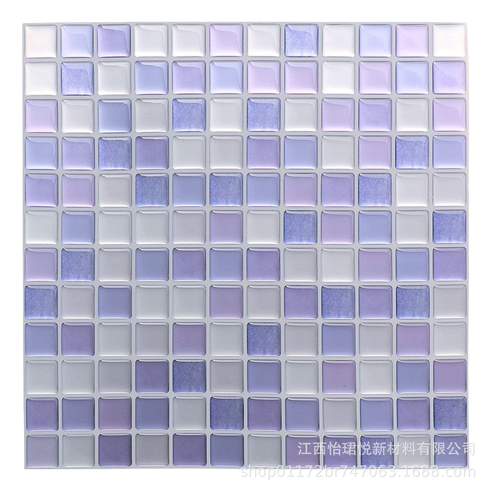 3D ceramic tile crystal wall sticker self-adhesive DIY mosaic home decoration kitchen oil proof bathroom waterproof three-dimensional