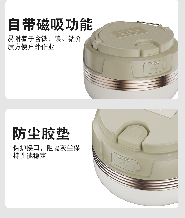 Camping lamp with long battery life, Amazon cross-border e-commerce, super bright mini tent, outdoor camping lamp, charging lighting lamp