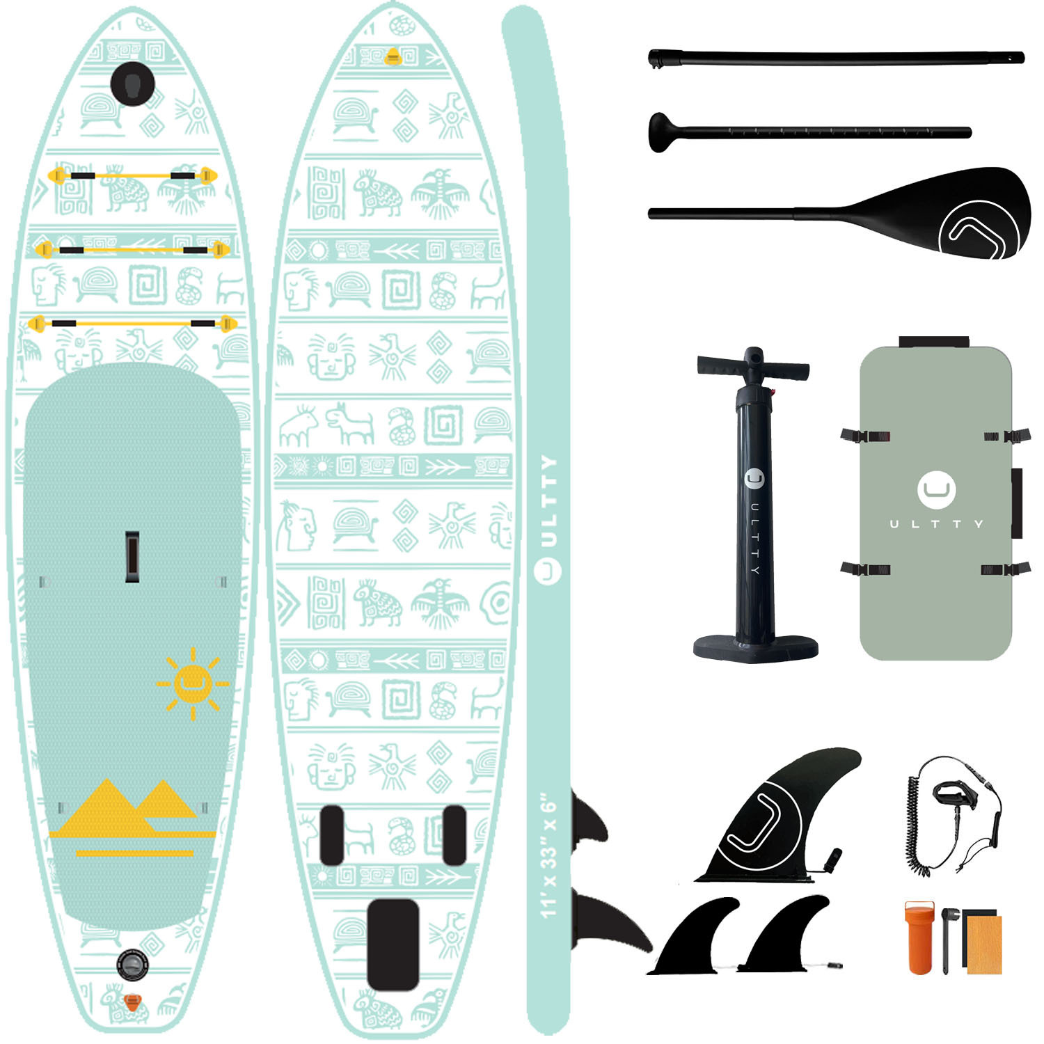 ULTRATY Cross border Sup Paddleboard Inflatable Stand Upright Paddle Board Adult Water Yoga Support Board Surfboard