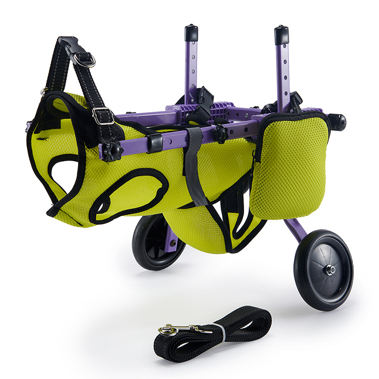 Cross -Bordder Pet Cheel Cheelchair Маленькая собачья реабилитационная машина домашние животные, задние лапы, два раунда автомобиля с инвалидами.