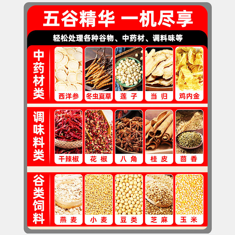 Corn Flour Mill New Multi functional Grain Grinder for Home Use
