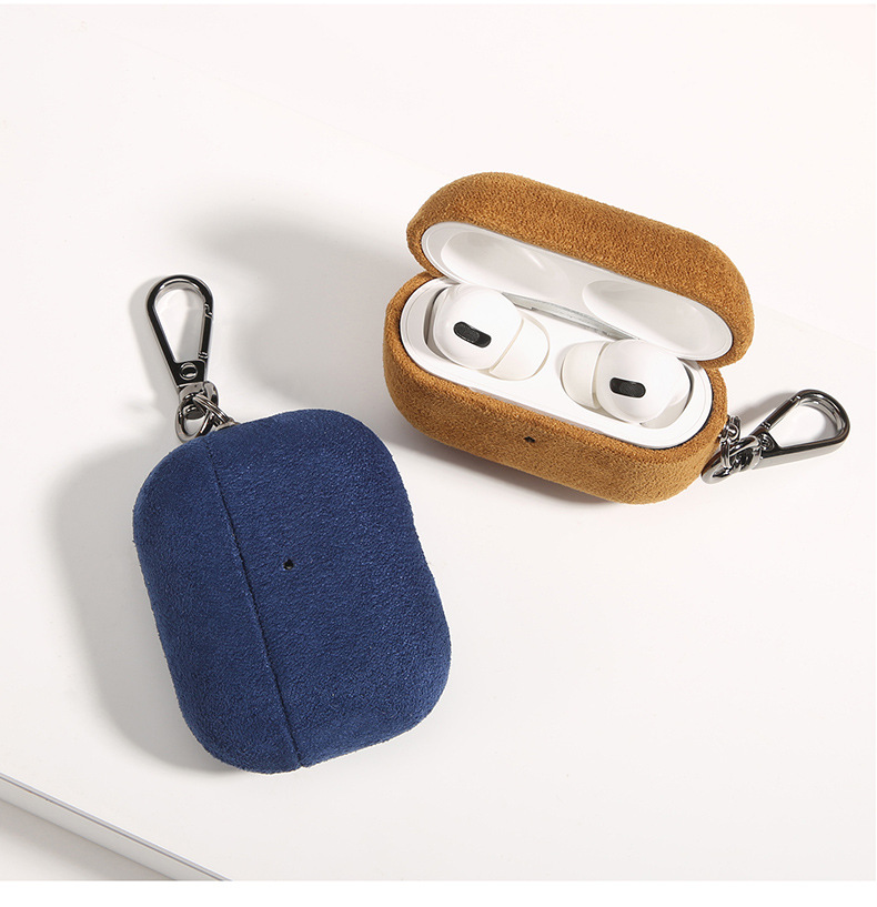 Suitable for Apple AirPods Pro 3rd generation premium suede 2nd and 4th generation Bluetooth headphone protective case hard shell