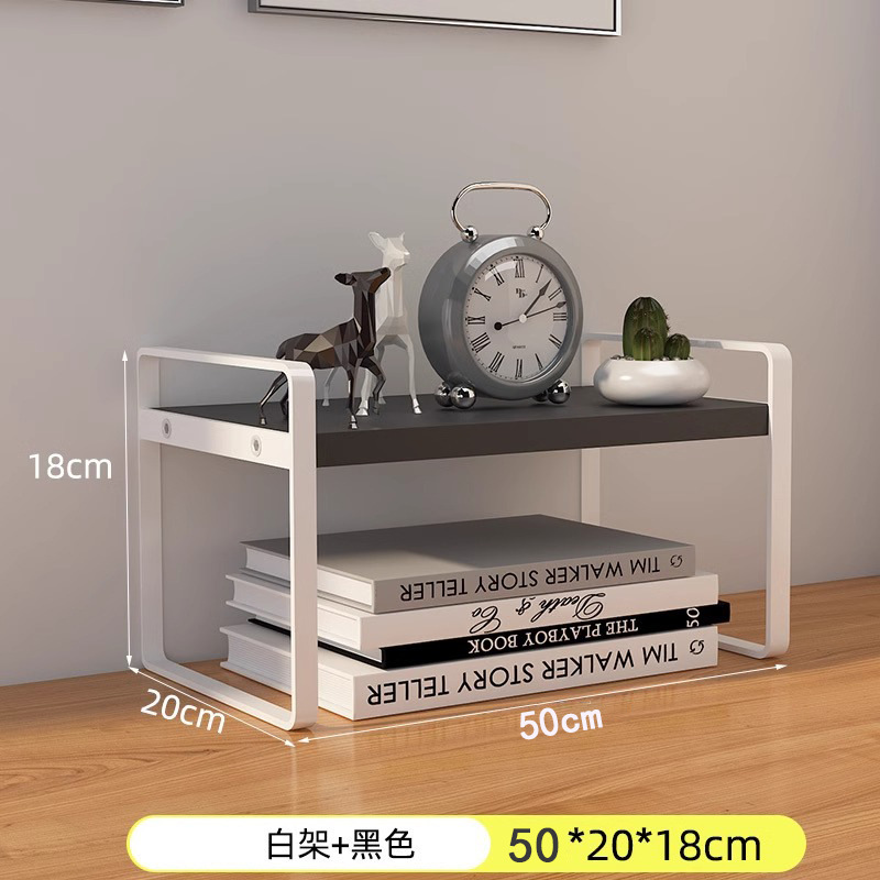 Desktop storage rack, multi-layer desk storage rack, office desk, layered rack, wrought iron student dormitory desk, small bookshelf on the table