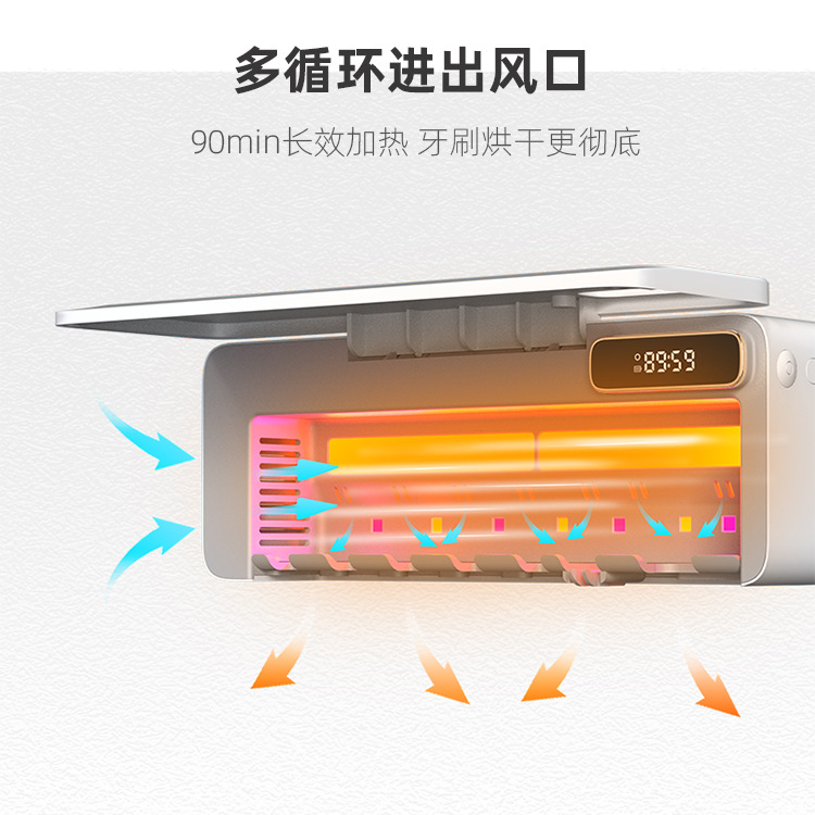 Стерилизатор для зубных щеток HALMEE ES905 с УФ-дезинфекцией и сушкой