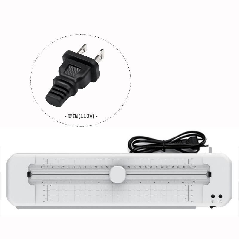 New white A3 laminating machine, household laminating machine, cutting two in one multifunctional laminating machine, photo laminating machine