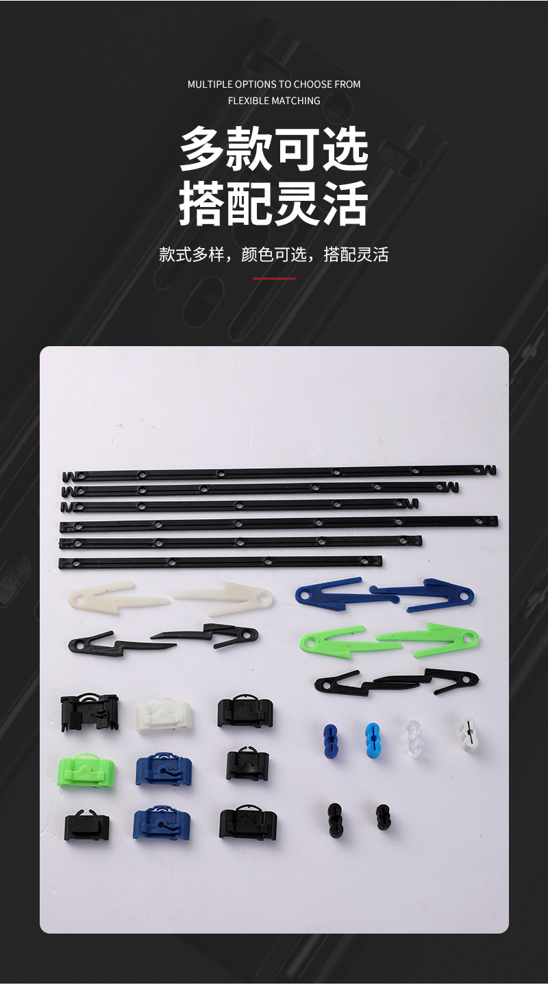 Three section steel ball guide rail plastic accessories damping guide rail thickened silent drawer cabinet assembly slide rail accessories wholesale