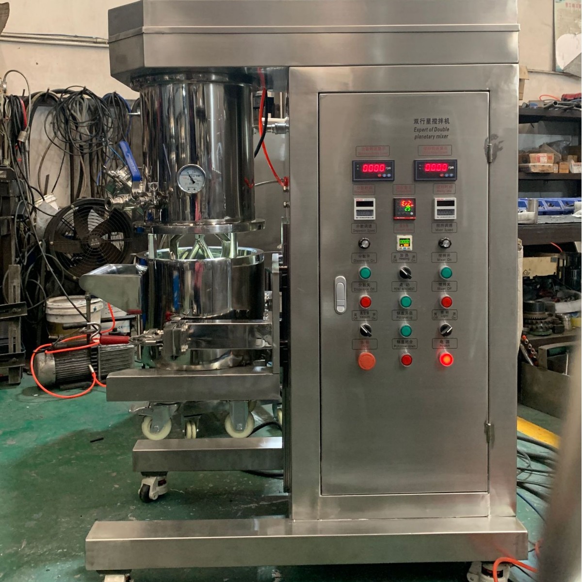20L planetary dispersing mixer is suitable for producing high viscosity drugs, mechanical and chemical equipment, new energy materials