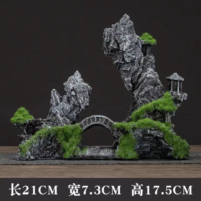 Рыба -моделирование rocity горные каменные пейзажные блюда каменные блюда дома украшения камень пейзаж упаковка Aquarius micro ландшафт дисплей