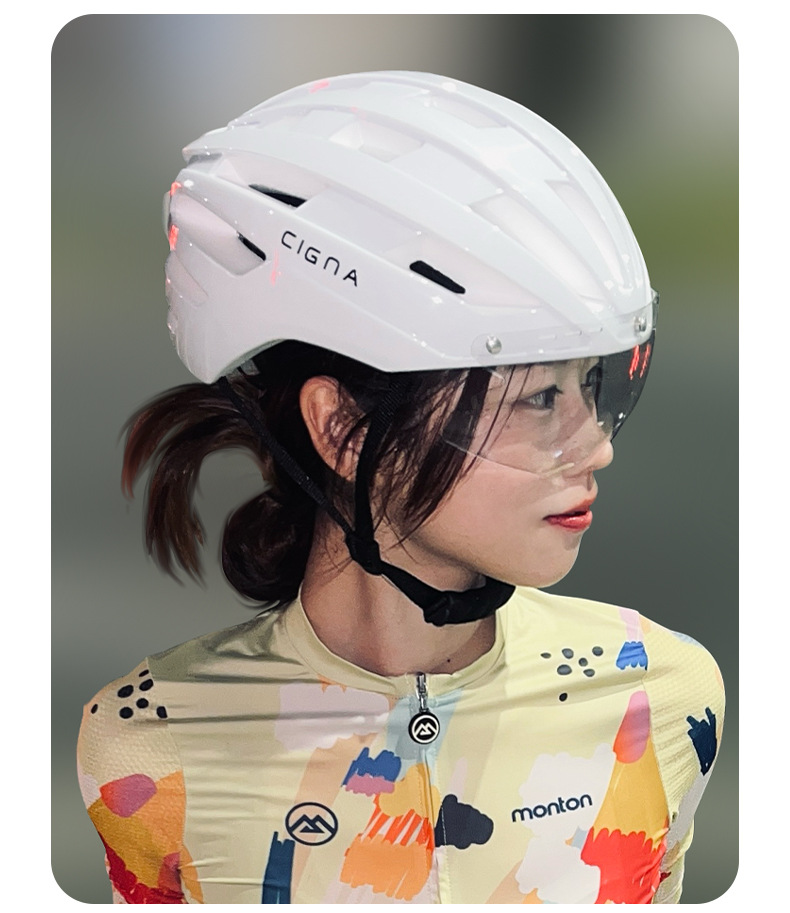 自行车骑行头盔 磁吸风镜公路山地单车盔加大码男女 头盔护具批发