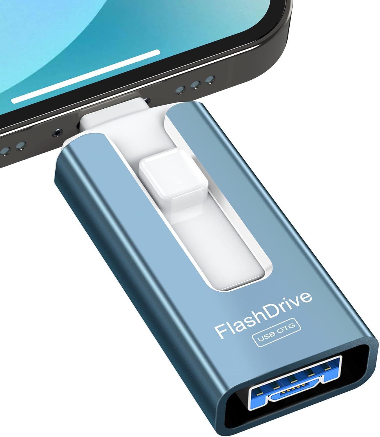 Mobile USB OTG compatible with Apple, Android, PC, USB, quad drive, multifunctional 2T high-speed thumb drive, 1T