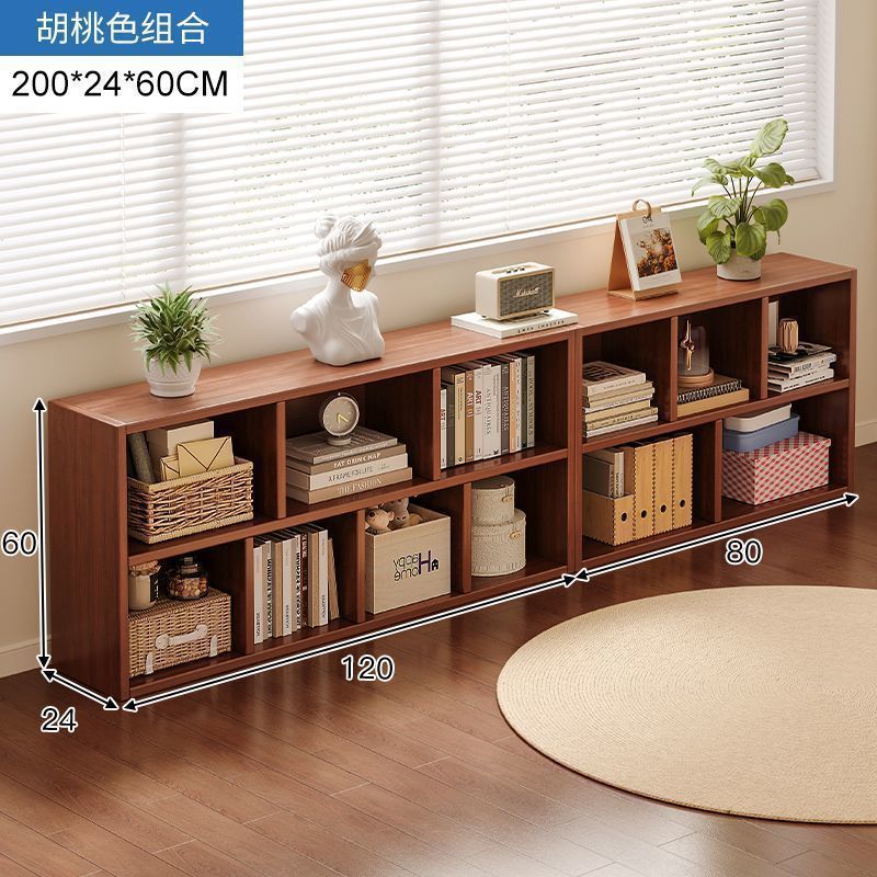 Bookshelf, floor to ceiling storage rack, living room, household low cabinet, storage cabinet, grid cabinet, bedroom storage cabinet, simple bookshelf