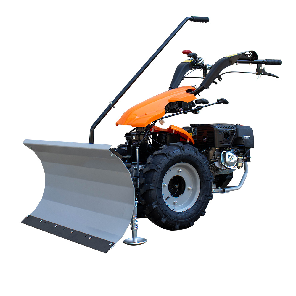 Perennial foreign trade snow removal machine, school road 15 horsepower manual snow sweeper, logistics park snow thrower