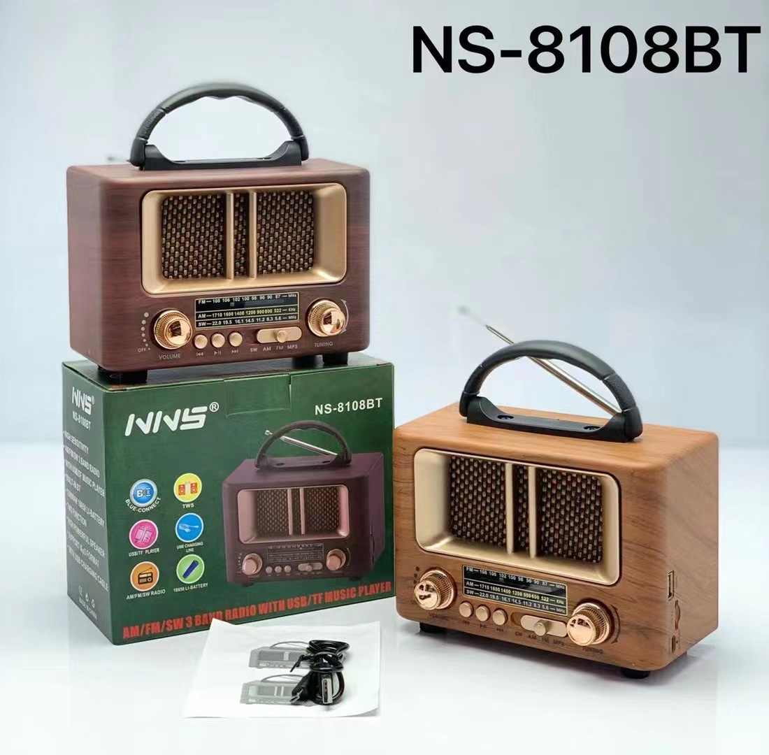 Беспроводная Bluetooth-колонка из дерева NS-8108