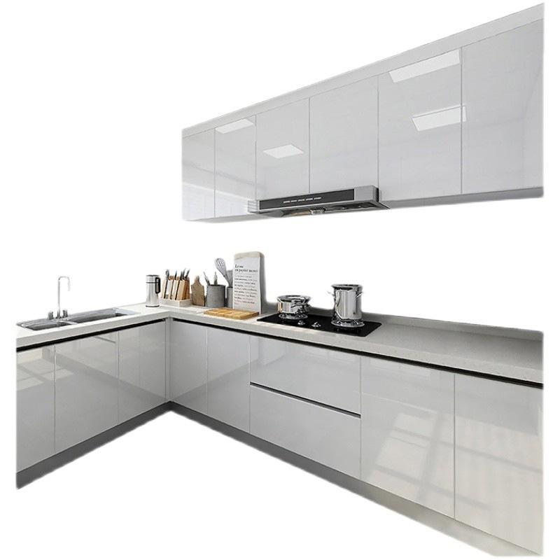 Full stainless steel cabinet customization, overall 304 countertop customization, stove cabinet kitchen integration, whole house customization factory