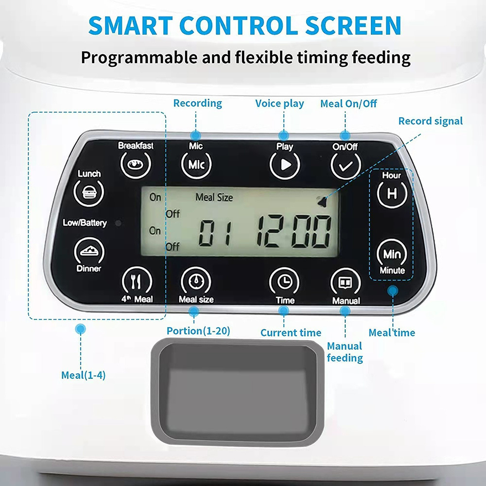 Wi -Fi Intelligent Control 3.5L ELF PET F FEEDR Автоматически регулярно количественно приложение для питания беспроводное приложение для еды
