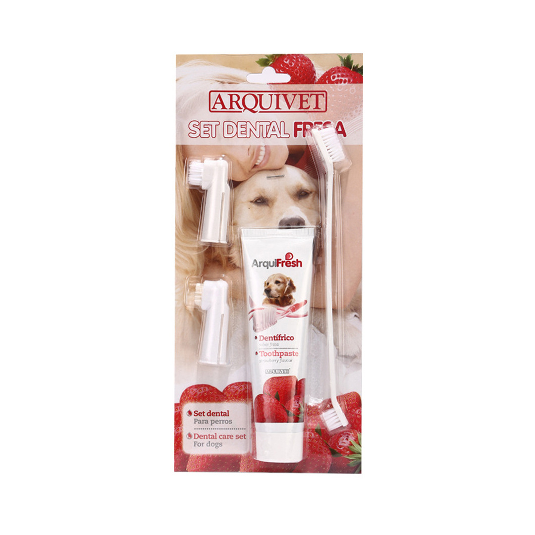 Испанский Arquet Pet Зубная щетка Зубная щетка для собаки собака деходониминия съедобная чистка зубов набор пальцев