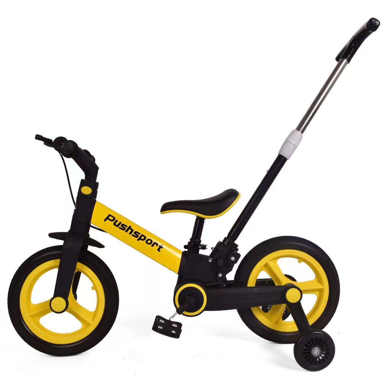 Foreign trade multifunctional children's folding tricycle two in one balance bike with handbrake pedal for children's baby bicycle
