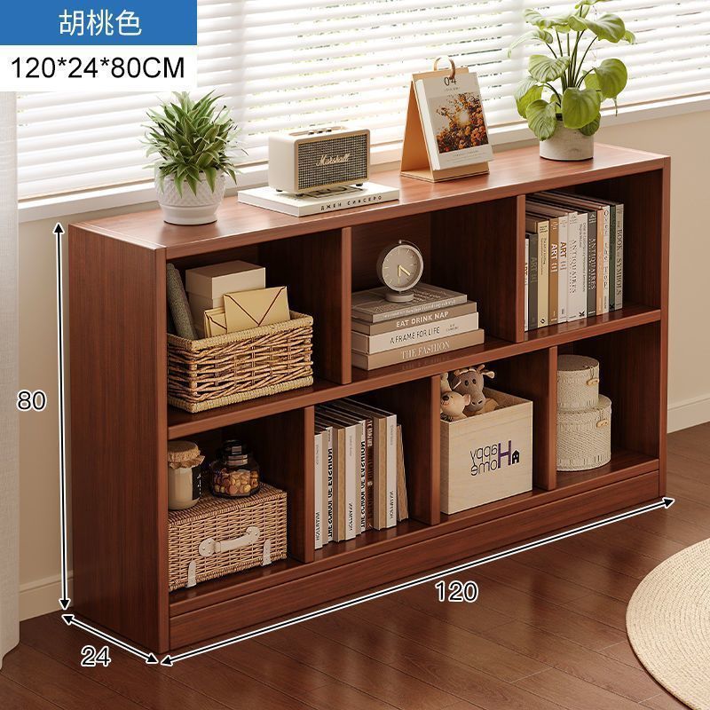 Bookshelf, floor to ceiling storage rack, living room, household low cabinet, storage cabinet, grid cabinet, bedroom storage cabinet, simple bookshelf