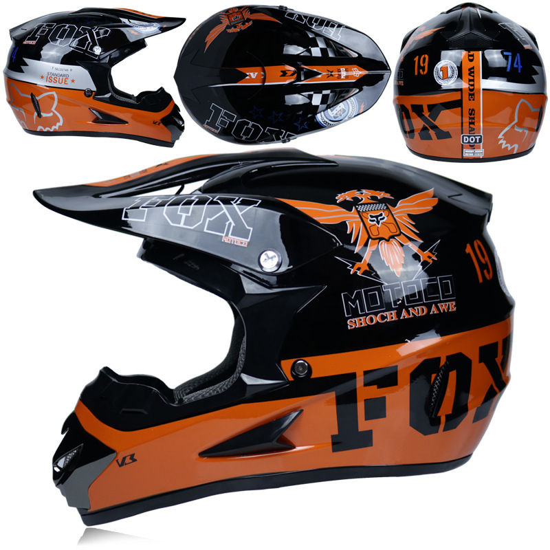 Car, motorcycle, rally off-road helmet, mountain bike, racing car, downhill full helmet, men's and women's all season summer gift three piece set