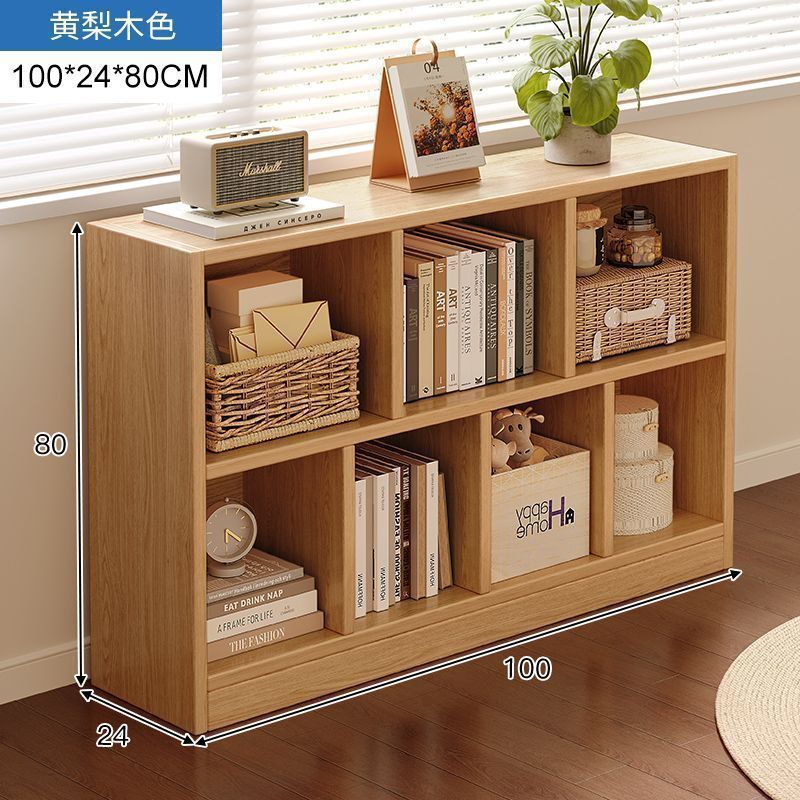 Bookshelf, floor to ceiling storage rack, living room, household low cabinet, storage cabinet, grid cabinet, bedroom storage cabinet, simple bookshelf
