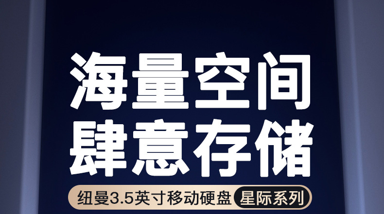 纽曼星际移动硬盘2T 3T 4T 6T 8T 18T 20T大容量 3.5英寸桌面式