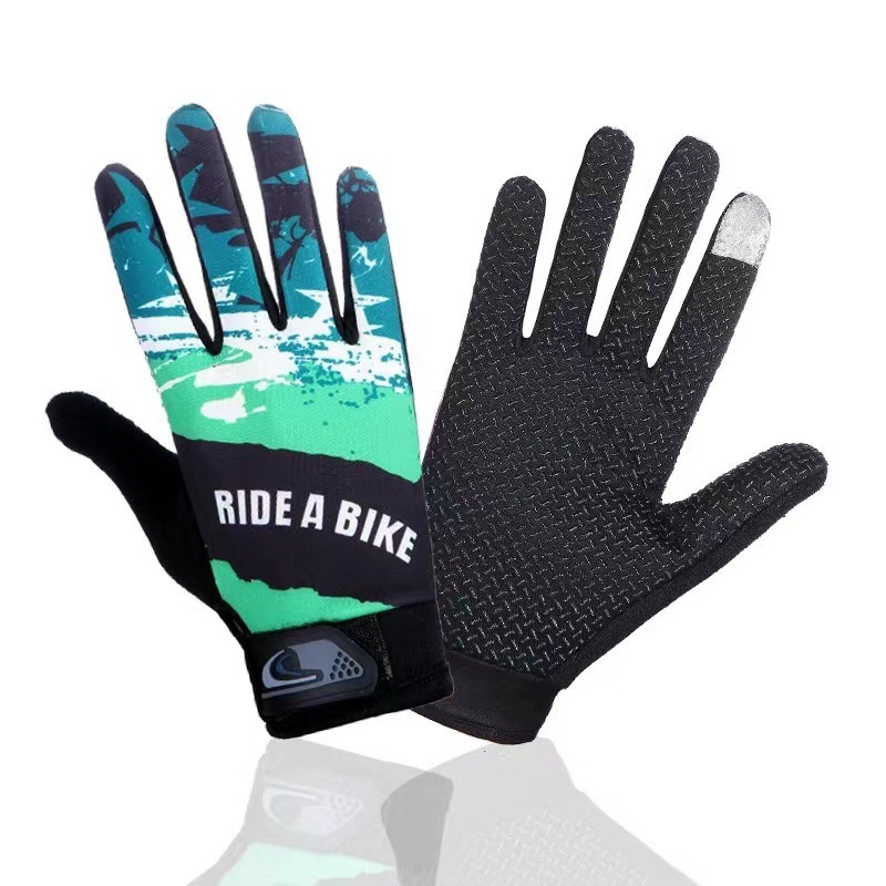 Cycling gloves for outdoor men and women, sports cycling, hiking, cycling, sun protection, anti slip, touch screen, all finger knitted gloves